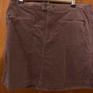 Mauve Corduroy Mini Skirt